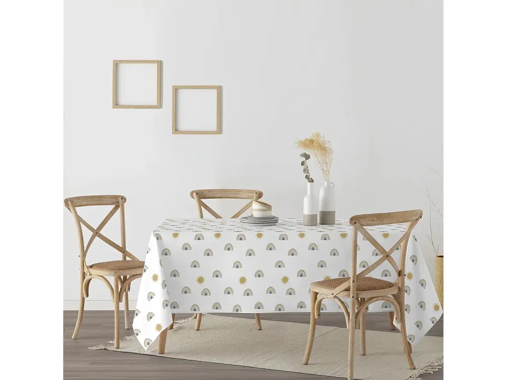 Mantel resinado antimanchas Kairi - 140x140 cm