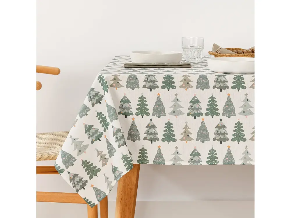 Mantel resinado antimanchas Merry Christmas 81 300x140 cm