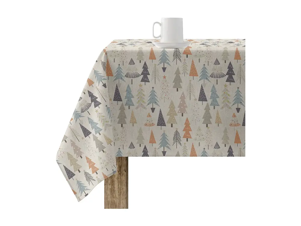 Mantel resinado antimanchas Merry Christmas 31-101 de 250x140 cm