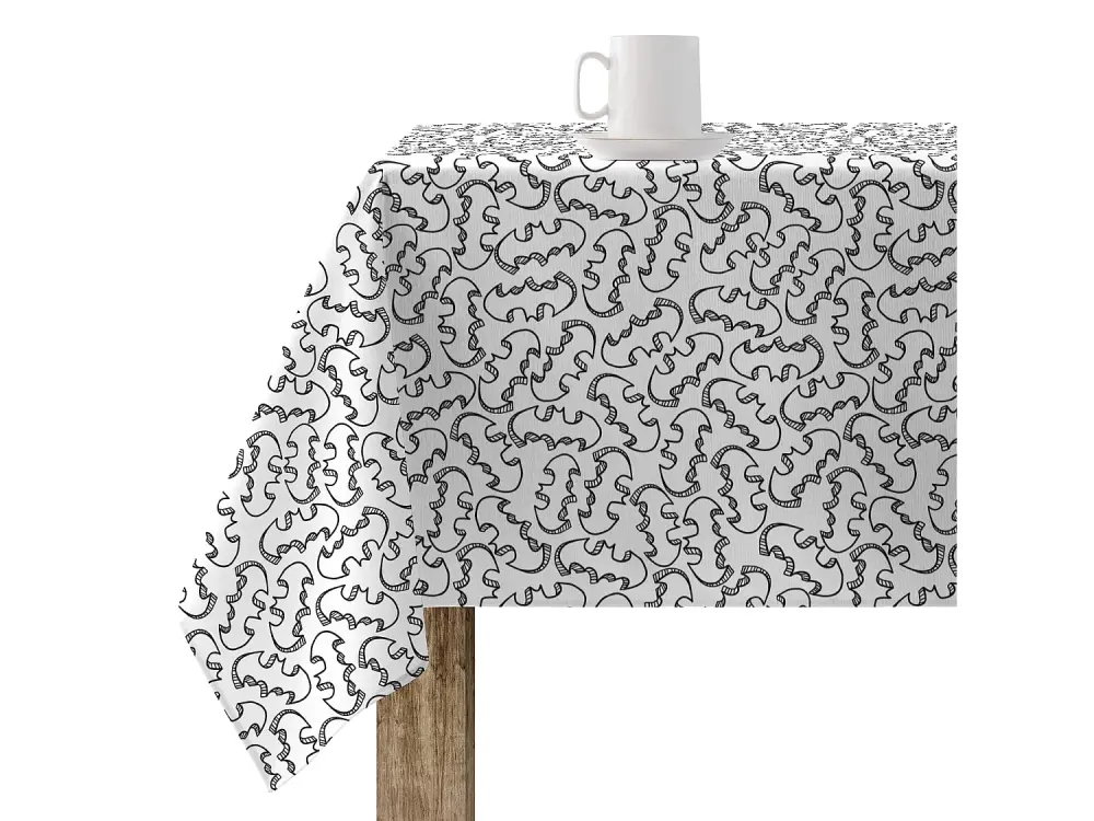 Mantel resinado antimanchas Nordic Hero 1 - 140X140 cm