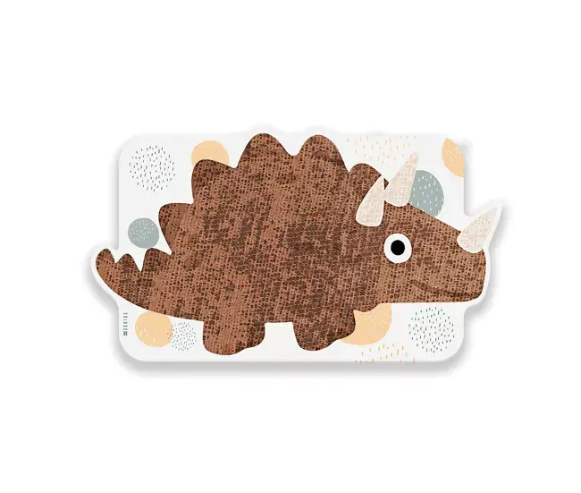 Delantal Ajustable Mantel individual Infantil Rinoceronte - Marrón - 30x46 cm