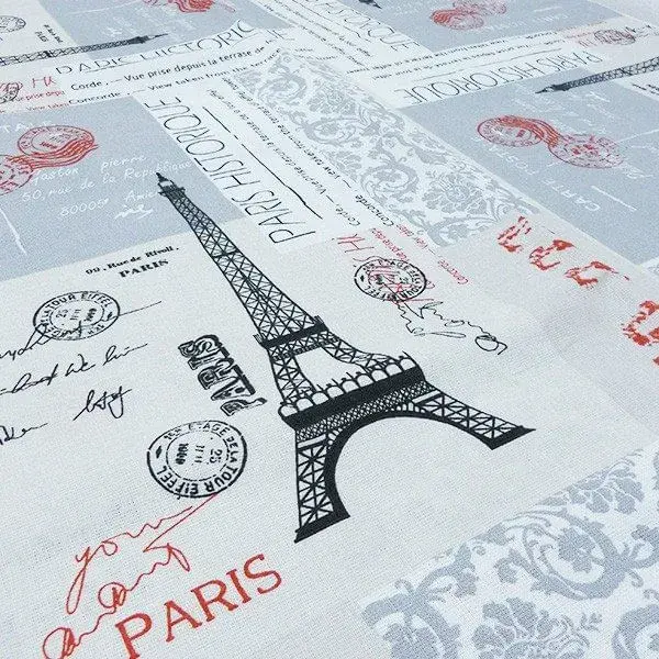 Delantal Ajustable Mantel de tela París algodón 120 x 220 cm