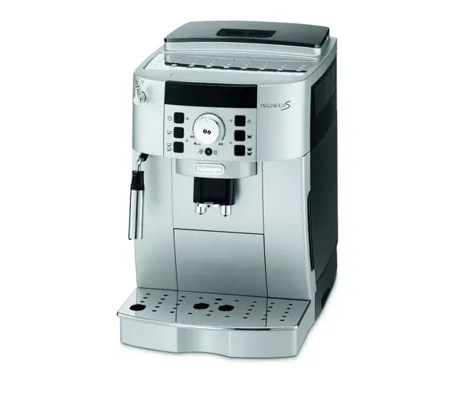 DeLonghi Cafetera Superautomática Magnifica S ECAM 22.110.B. 2 Tazas Simultáneas. 15 Bares. 13 Programas. Limpieza Autom...