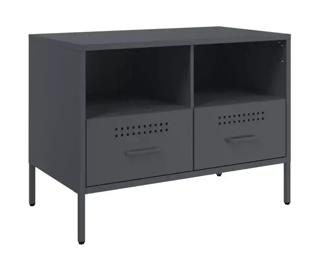 Mesa de Ping Pong Mueble para TV - Mueble TV - Mesa de TV acero negro 68x39x50,5 cm