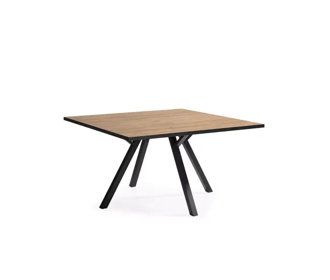 Mesa de comedor MILENA cuadrada 136cm roble negro de Diseño Italiano