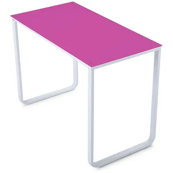 Mesa Nido Mesa de estudio Marker blanco/rosa