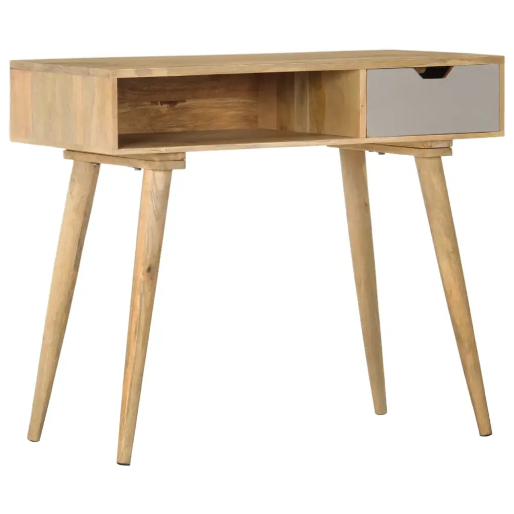 Mesa de pared 89X44X76 cm de madera maciza de mango.
