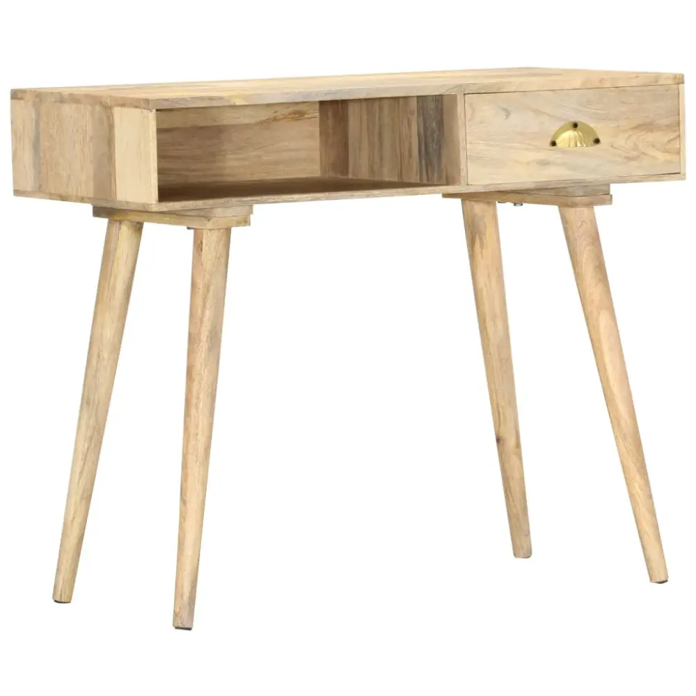 Mesa de pared 90X45X75 cm de madera maciza de mango