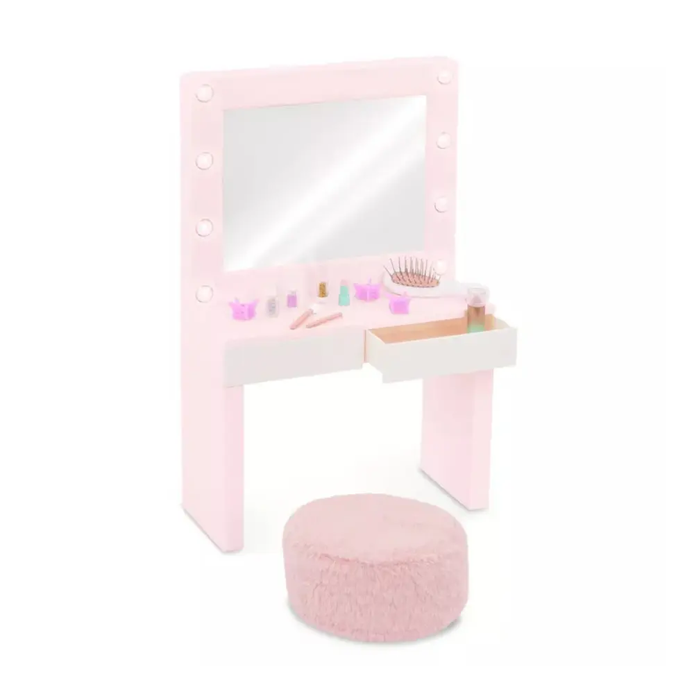 Tocador Glam & Glow Light-up Vanity Table - DRESSING ROOM SET