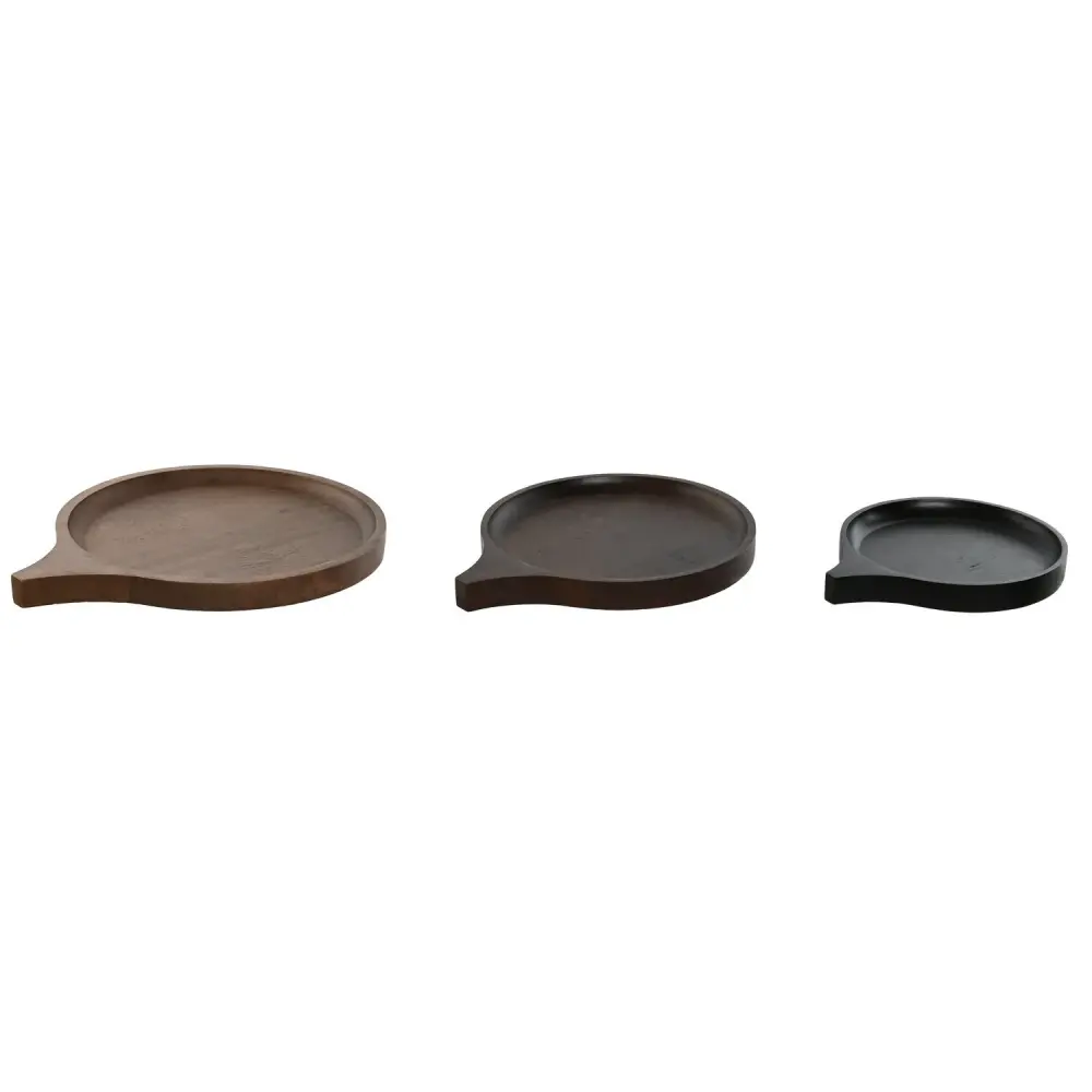 CENTRO MESA SET 3 MANGO 37X31X2:7 25X20 18X1 NEGRO