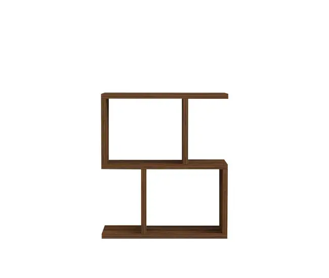 Mesa auxiliar decorada en madera de nogal L45 cm - ZET