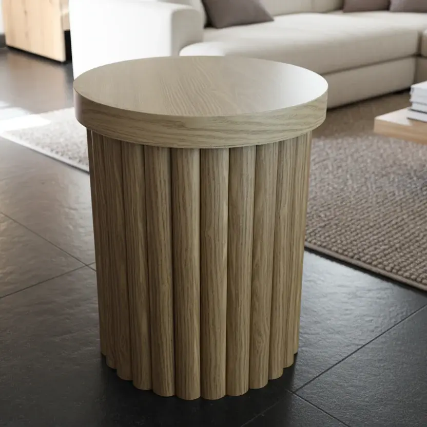 Mesa auxiliar redonda Ø40 × 48 cm