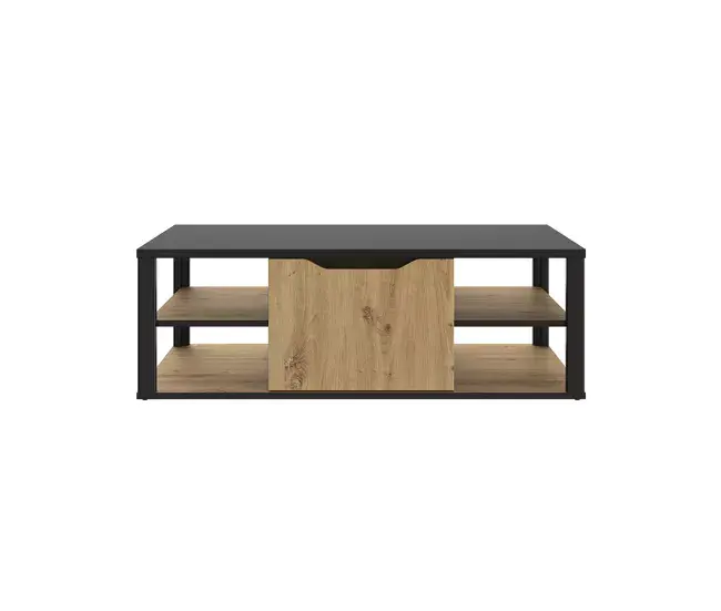 Mesa de centro BUXTON con almacenaje central - Fabricación francesa