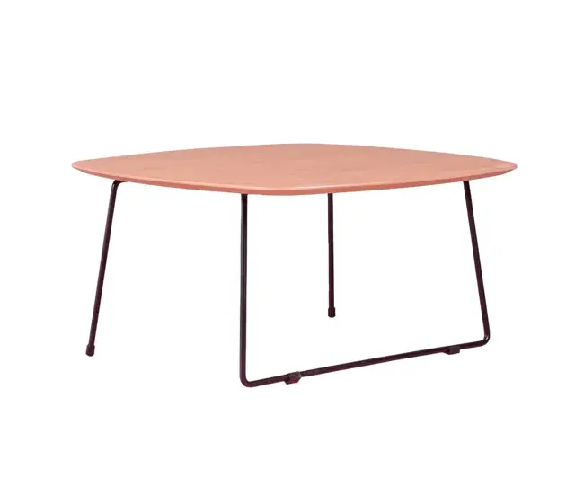 Mesa de centro cuadradada en madera de roble (80x80cm) - Modin
