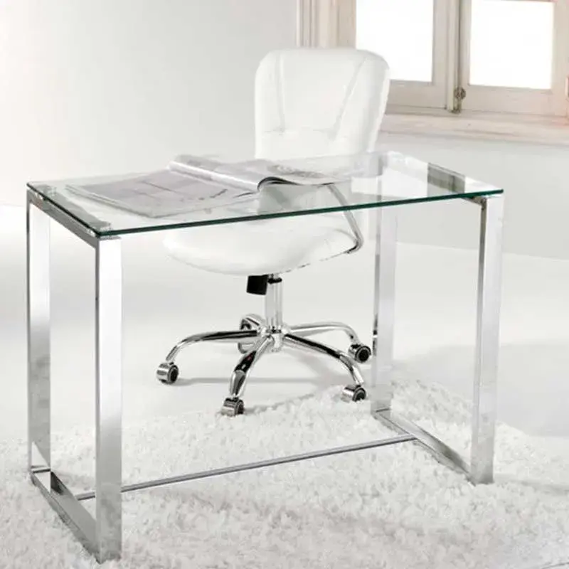Mesa de escritorio Benetto patas cromadas 75x100x50 cm