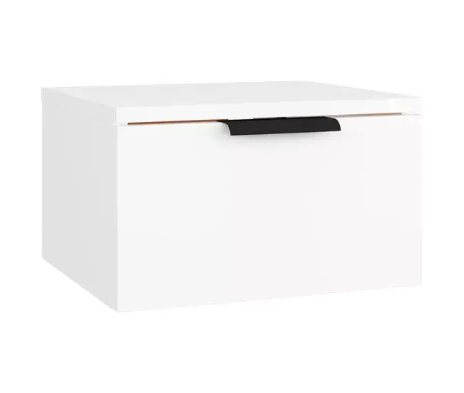 Cama Nido vidaXL Mesita de noche de pared color gris hormigón 34x30x20 cm
