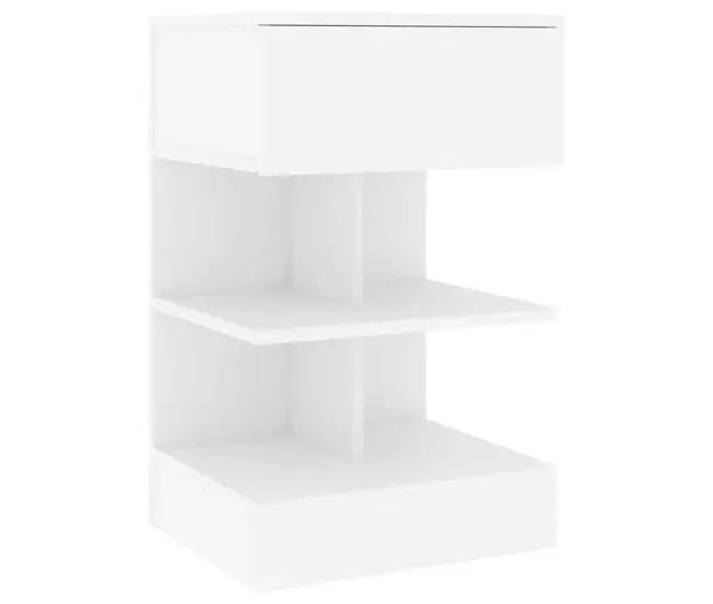 Certificado Ecológico vidaXL Mesita de noche madera contrachapada negro 40x35x65 cm