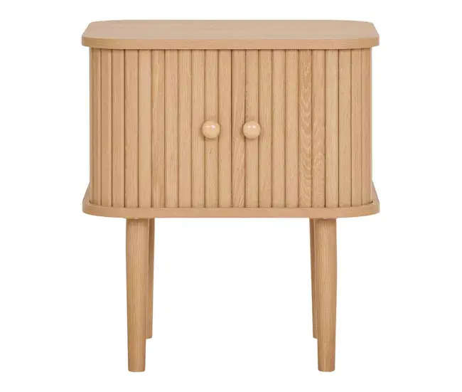 Mesita de Noche Nikko con Patas Ajustables