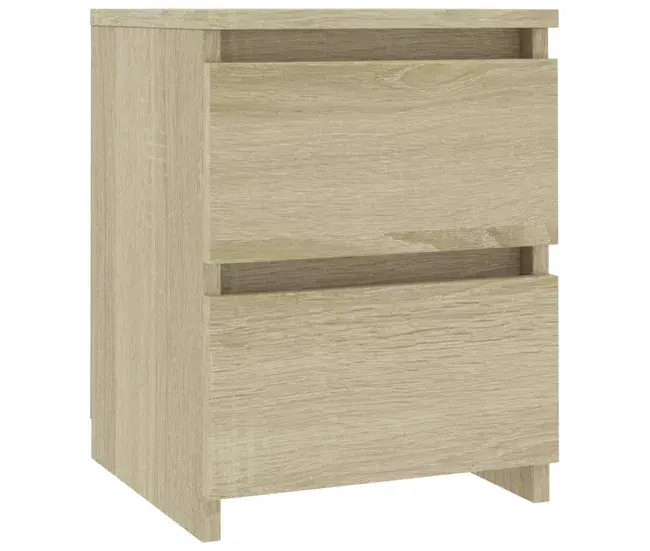 vidaXL Mesita de noche aglomerado color roble Sonoma 30x30x40 cm para Dormitorio Principal