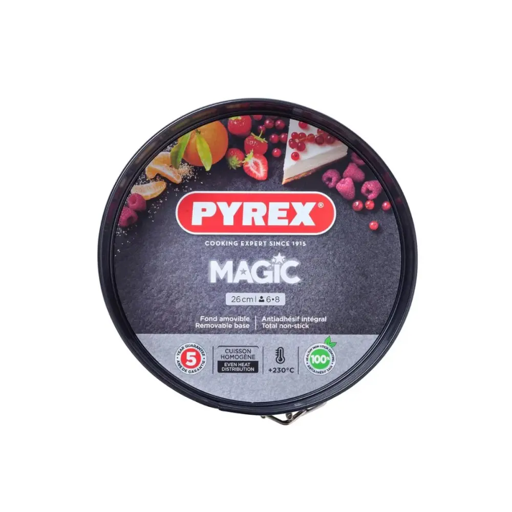 Molde desmontable Magic Pyrex acero negro Ø26 cm
