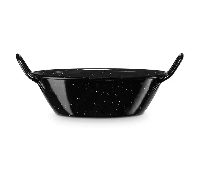 Briebe Levante Paellera Honda Inducción 50cm Acero Esmaltado, Cazuela 18 L, Vitrocerámica, Fuego, Gas, Horno, , Negro