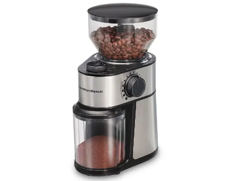 MAQUINA PARA MOLER CAFE HAMILTON BEACH 80385 ACERO INOX para Cappuccino