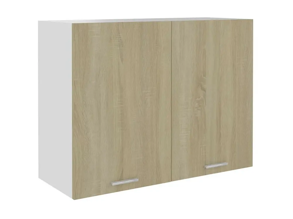 Armario colgante cocina contrachapada color roble 80x31x60 cm Marrón