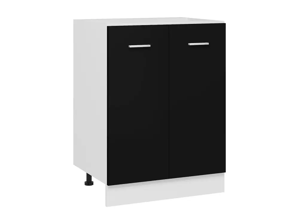 Armario inferior de cocina ingenierí negro 60x46x81,5 cm