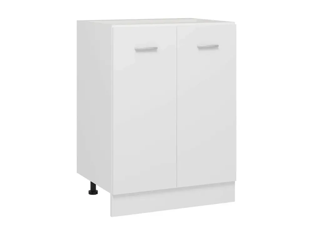 Armario inferior de cocina madera de ingenierí 60x46x81,5 cm Blanco