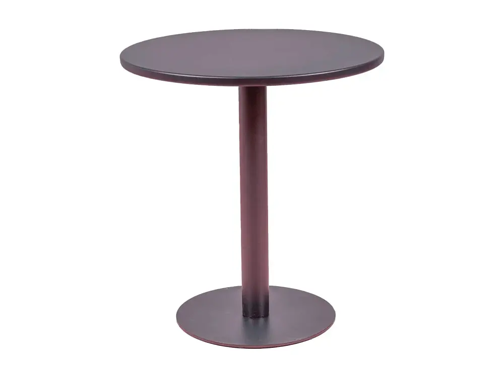 Mesa alta industrial de acero de 76cm de altura - Brandon - Negro