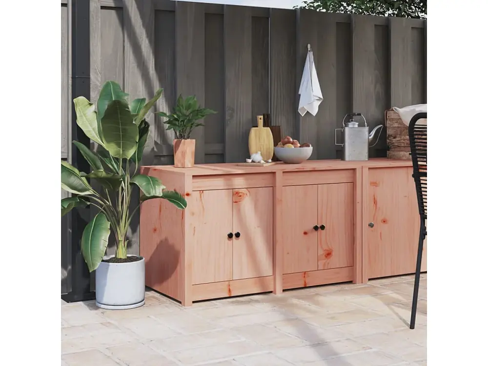 Mueble de cocina de exterior madera maciza Douglas 106x55x64 cm