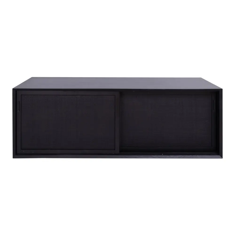 Badkamerkast - Zwart Rotan - Nestor - 150 cm