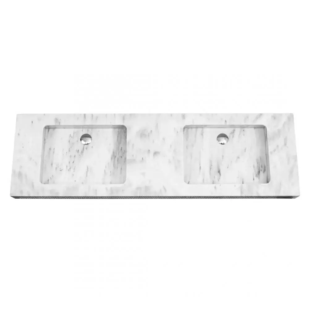 Wasbak Francis - Wit Marmer - 150 cm