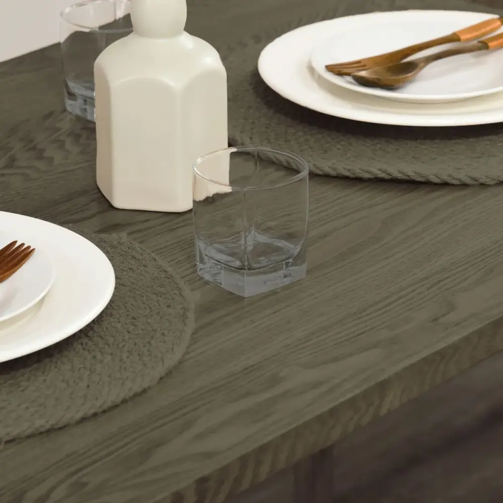 Mesa de comedor Balmes Homcom forma rectangular genuino 76,5x98x60 cm