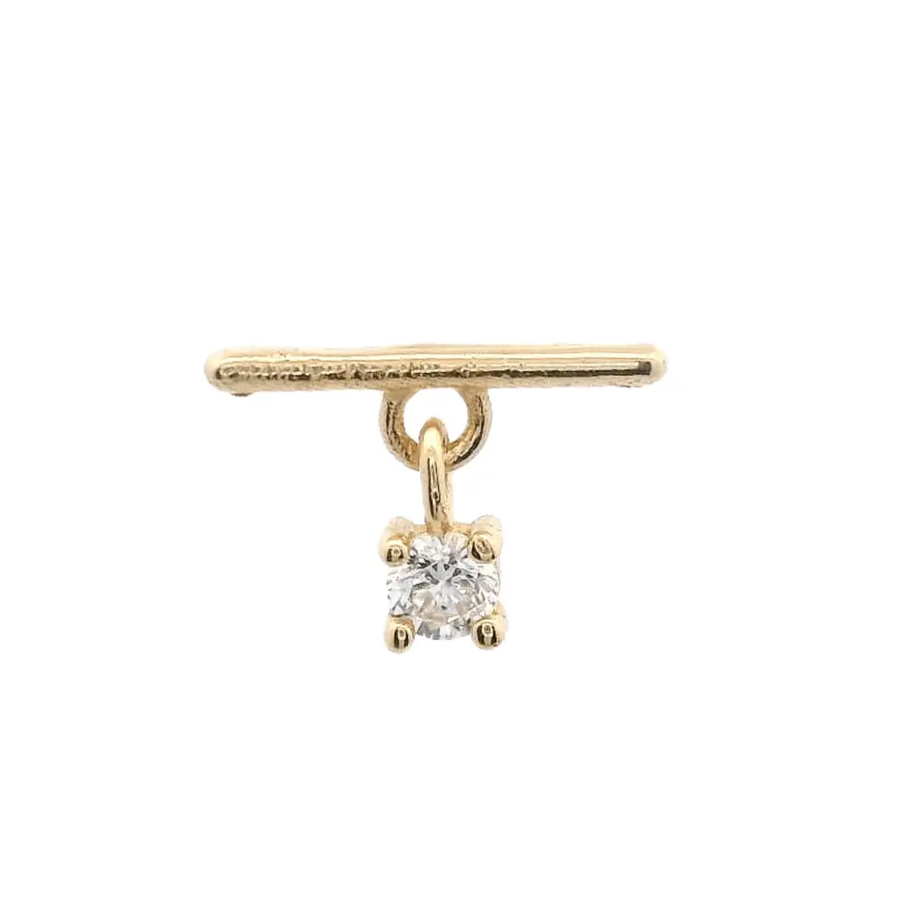 14KY BAR PENDANT PIERCING