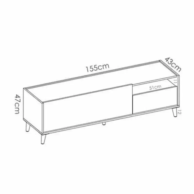 Composición de salón Nova 4 madera/esmeralda con Envío Rápido