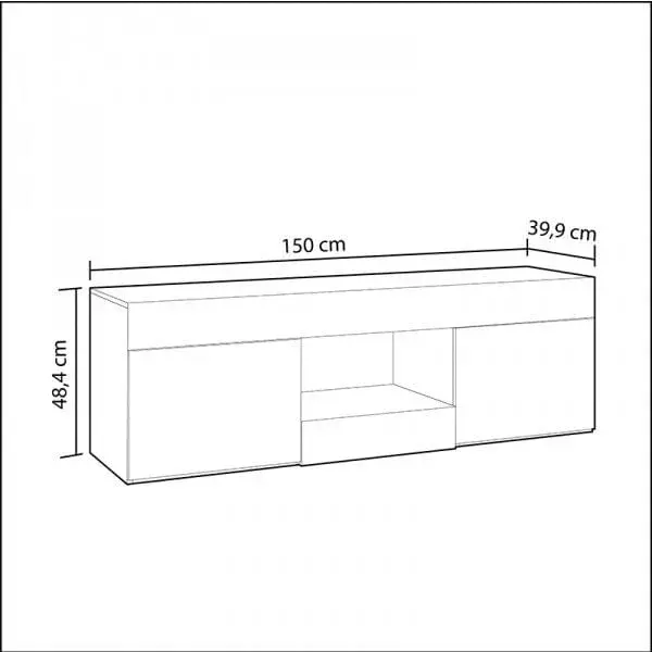 Mueble bajo TV Argos 14042 sable / blanco