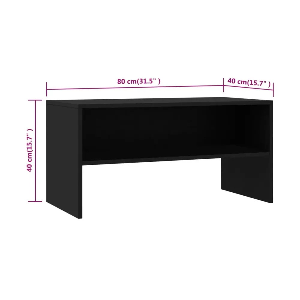 Mueble bajo de TV Báltico 1 estante inferior 40x80x40 cm
