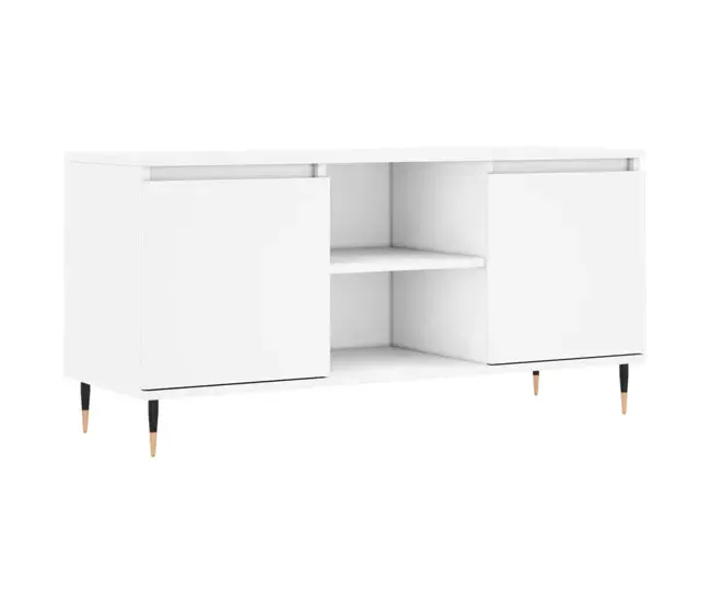 Mueble de TV madera de ingenierí roble ahumado 104x35x50 cm Hecho Mano