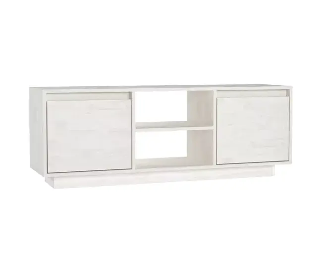 Mueble de TV de madera maciza pino marrón miel 110x30x40 cm | 3 Plazas |