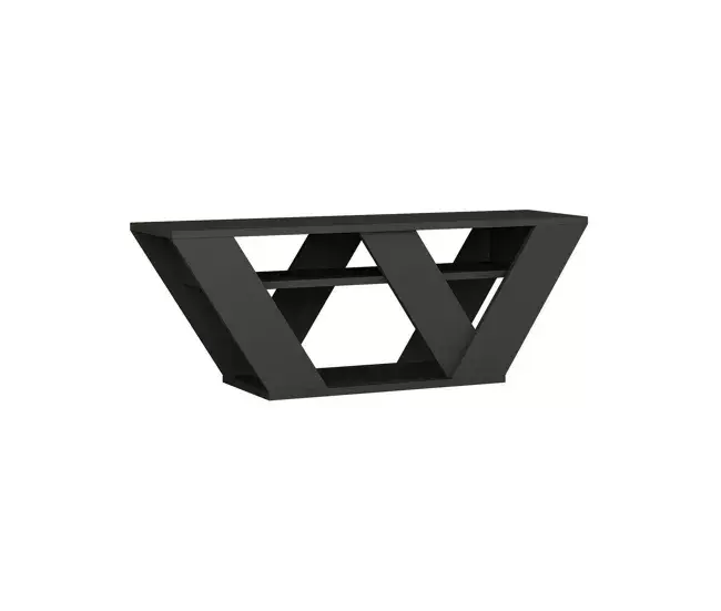 Mueble de televisión Dpellegr, Aparador de salón, Mueble bajo para TV, Base de pared equipada, 110x30h40 cm, Antracita
