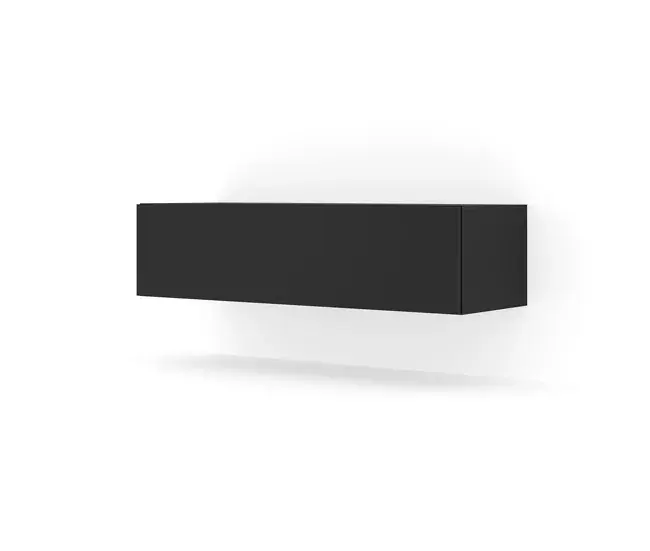 Sofá Cama Mueble TV de pared 1 puerta 120 cm Bali Negro