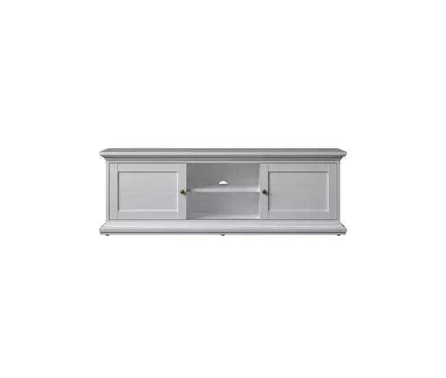 Vitrina Librerí Mueble tv 2 puertas laminado blanco PARIS