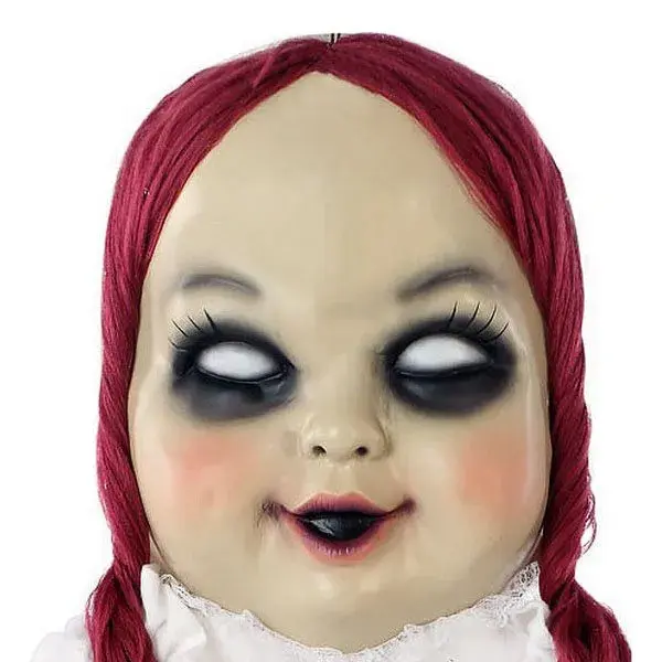 Muñeca zombie con luz y sonido blanco/rojo 153 cm con Certificado de Autenticidad