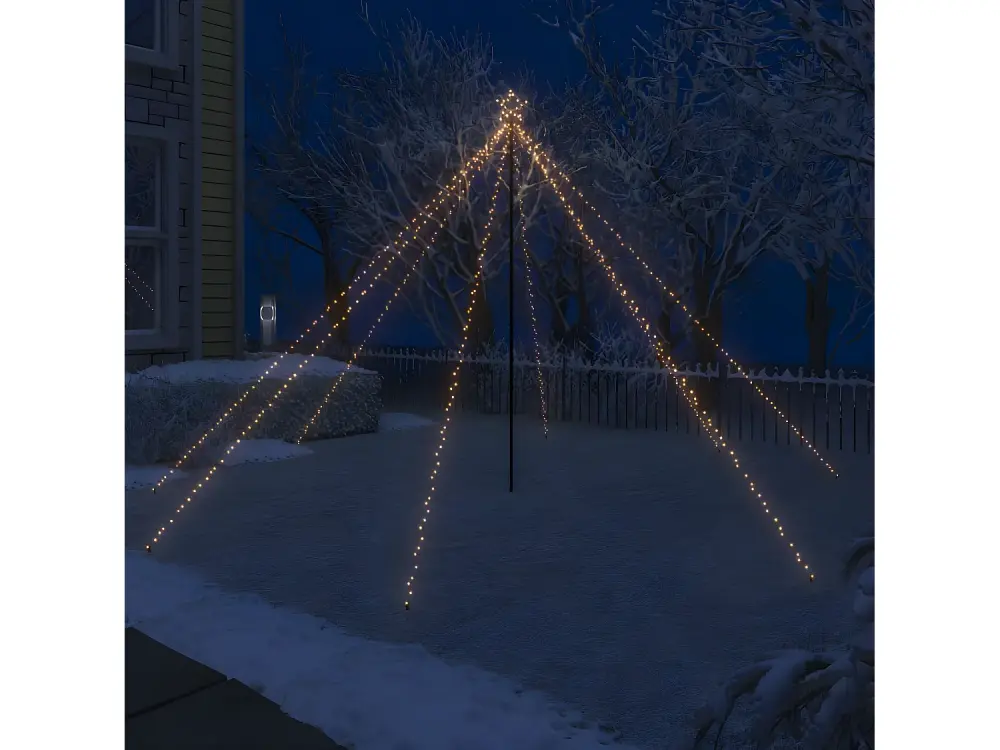 576 luces LED para árbol de Navidad para interiores y exteriores de 12 pies