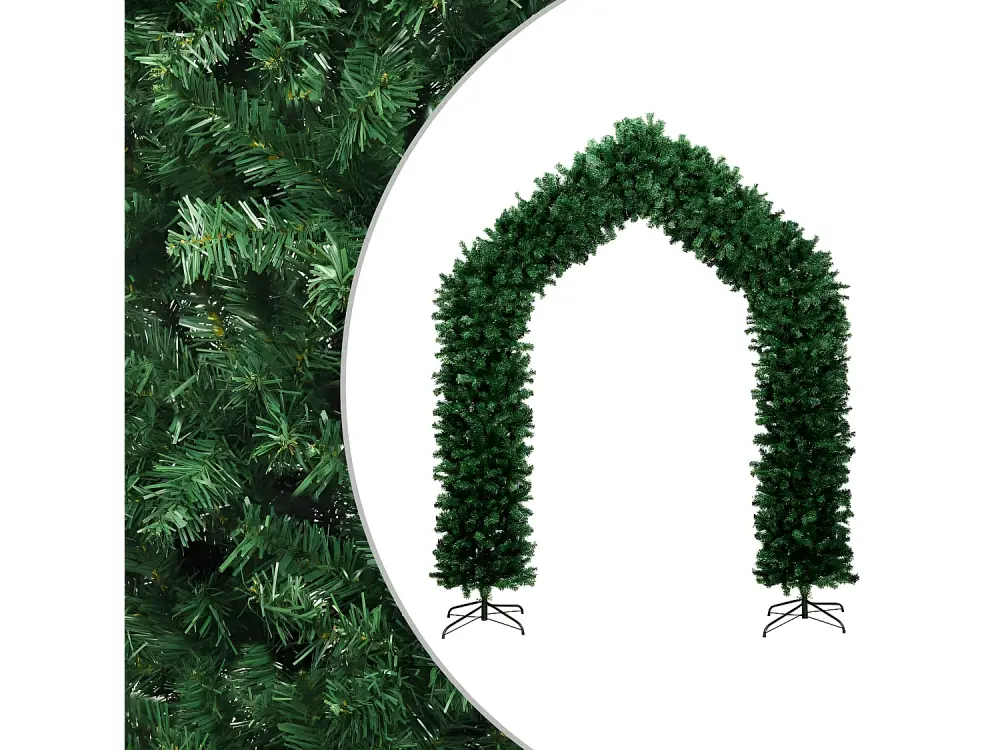 Arco de árbol de Navidad verde 270 cm