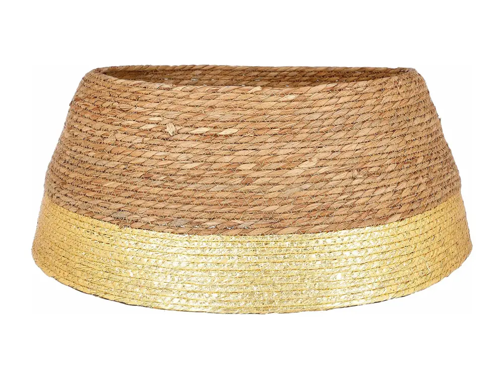 Falda del árbol de Navidad de Hierba marina - Ø58 x 26 - Dorado -