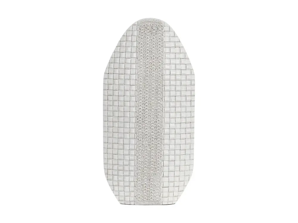 Jarrón DKD Home Decor 25 x 10 x 51 cm Blanco Resina Moderno