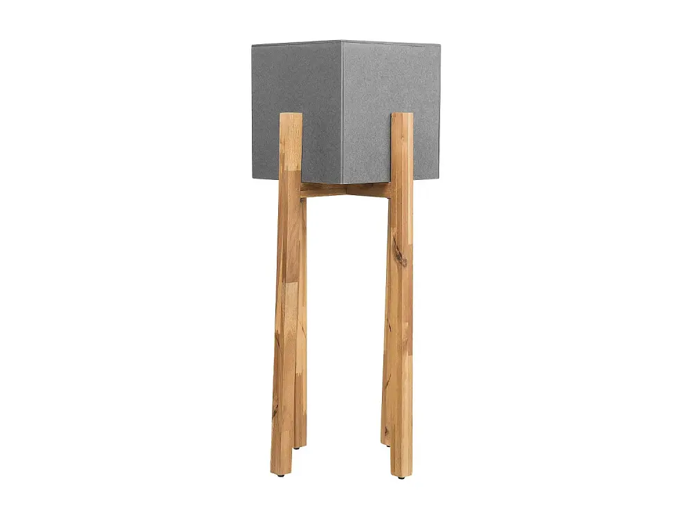 Maceta de cemento reforzado gris claro/madera clara 95 cm DRIMOS