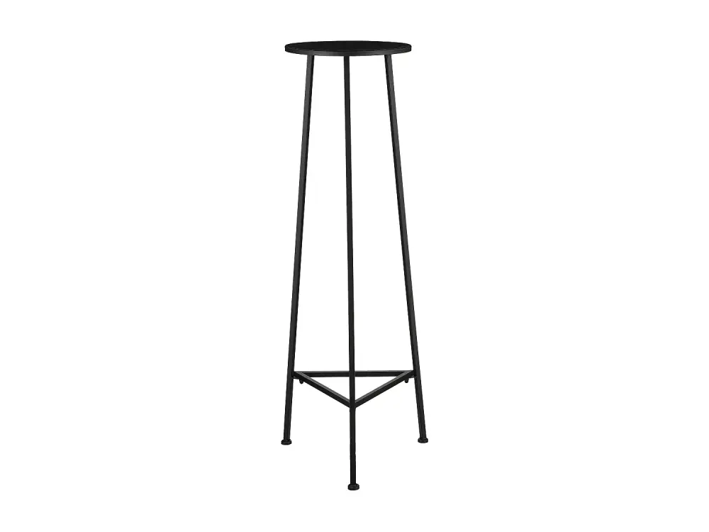 Mesa de plantas de Metal - 120 x Ø35 - Negro - ADINE